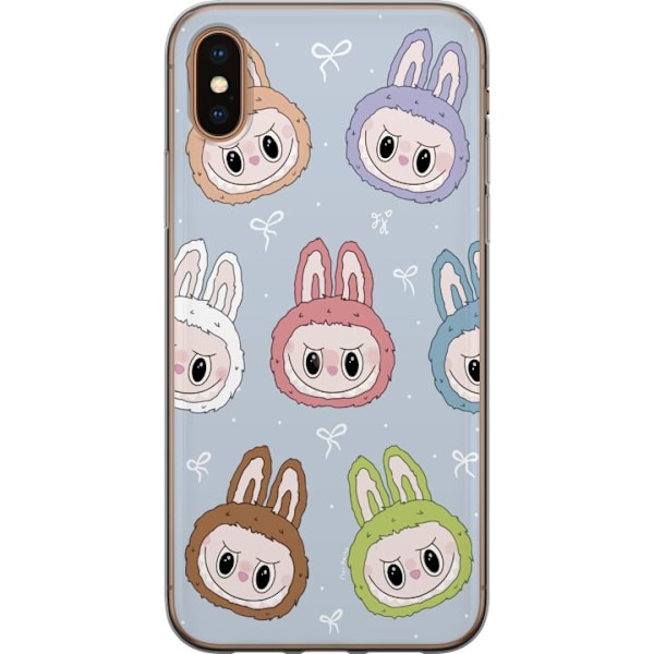 Apple iPhone XS Genomskinligt Skal Labubu Star Pattern – Stj