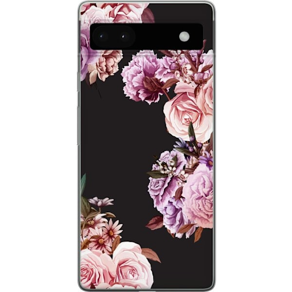 Google Pixel 6a Läpinäkyvä kuori Kukat