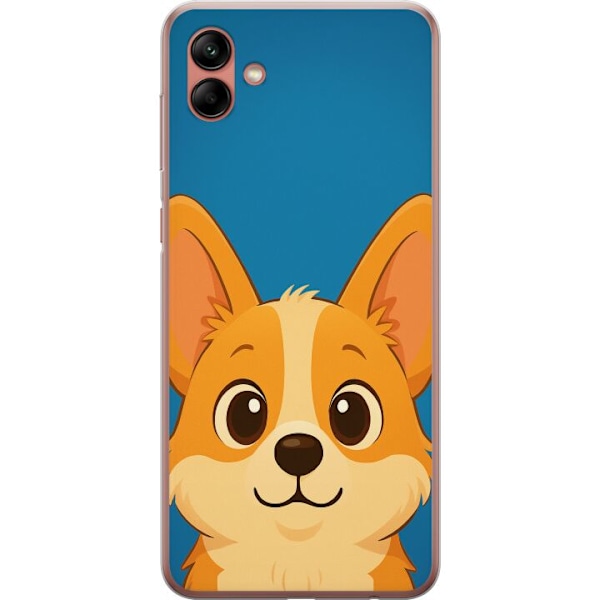 Samsung Galaxy A04 Genomskinligt Skal Hello Corgi