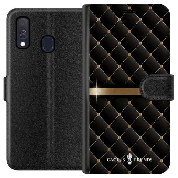 Kompatibel Tegnebogsetui til Samsung Galaxy A40 Kaktus og venner – NightQuilt