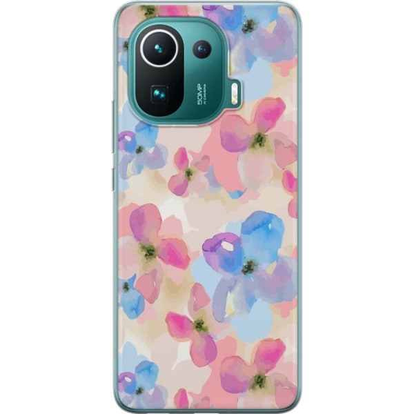Xiaomi Mi 11 Pro Gennemsigtig cover Blomsterlykke