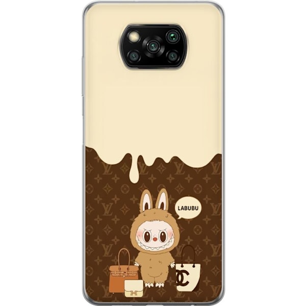 Xiaomi Poco X3 NFC Läpinäkyvä kuori Labubu Blue Chill - Sinisen sävyt ja rauhallinen ilme