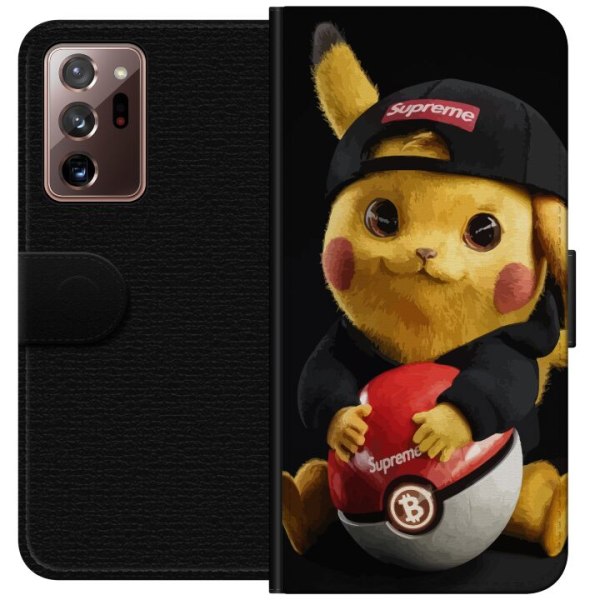 Samsung Galaxy Note20 Ultra Lompakkokotelo Pikachu Supreme