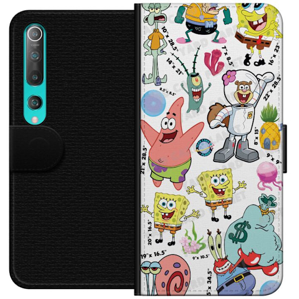 Xiaomi Mi 10 5G Tegnebogsetui SpongeBob SquarePants