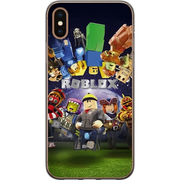 Apple iPhone XS Max Läpinäkyvä kuori Roblox Maailma - Pelaamisseikkailu Lapsille ja Nuorille