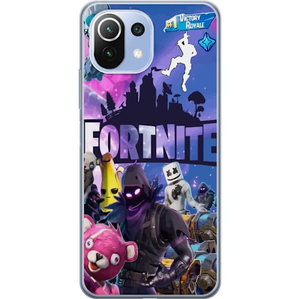 Xiaomi Mi 11 Lite Gennemsigtig cover Fortnite