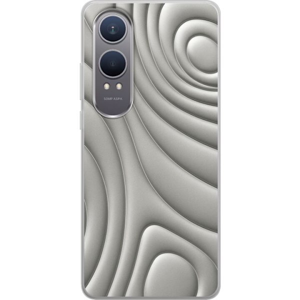 OnePlus Nord CE4 Lite Läpinäkyvä kuori Hopea-aallot