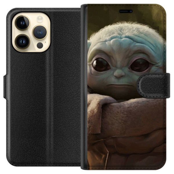 Apple iPhone 14 Pro Max Plånboksfodral Baby Yoda