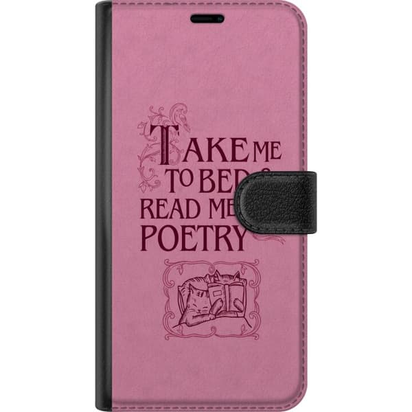 Kompatibelt Lommeboketui til OnePlus 7 Rosa poesisitat rosa
