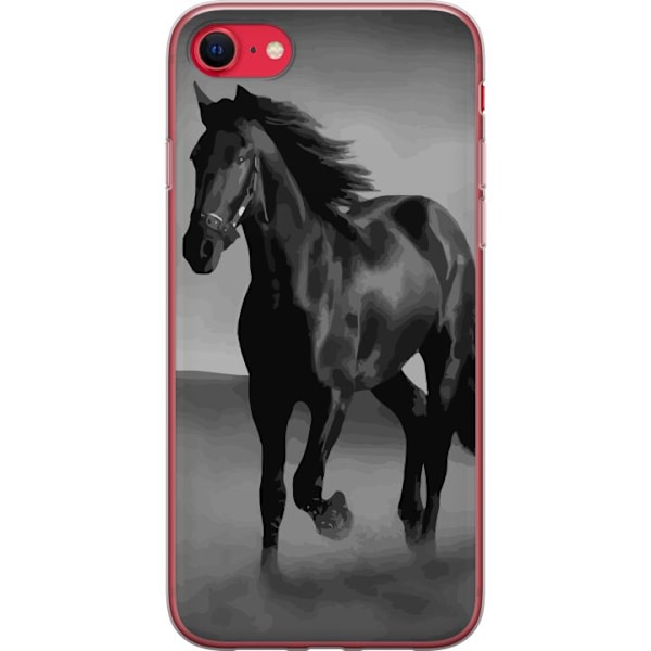 Apple iPhone SE (2022) Gennemsigtig cover Mørk Hest