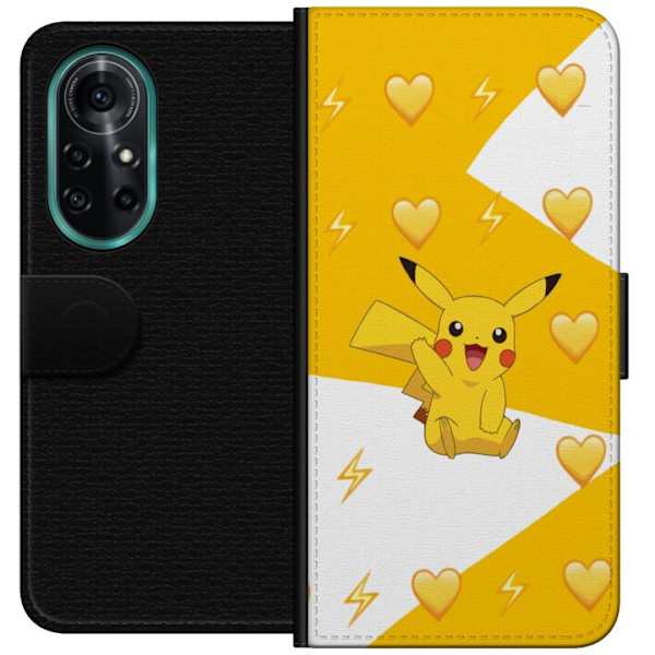 Huawei nova 8 Pro Plånboksfodral Pikachu Pokémon Gaming Figur Spelmotiv Populär Ikon Tecknad Serie Pokémon GO Barnklassiker