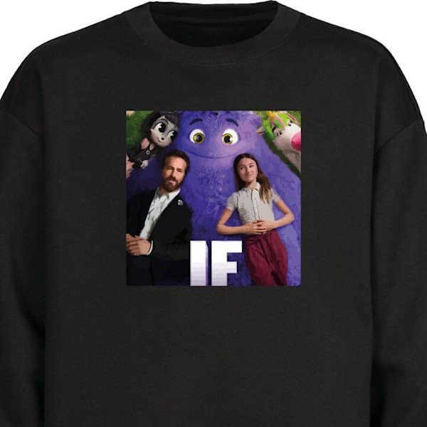 Sweatshirt til Børn | Blød & Klassisk Sweatshirt IF: Låtsaskompisar sort one size