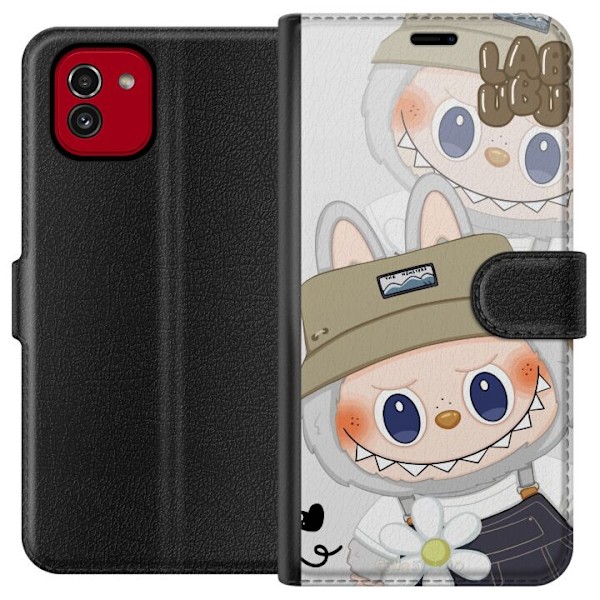Samsung Galaxy A03 Lompakkokotelo Labubu Minimal Mood - Yksink