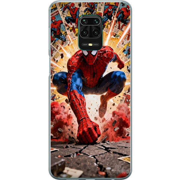 Kompatibelt Mobildeksel til Xiaomi Redmi Note 9 Pro Spider Man action