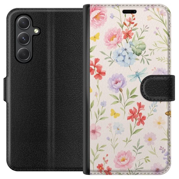 Samsung Galaxy A35 Tegnebogsetui Blomster