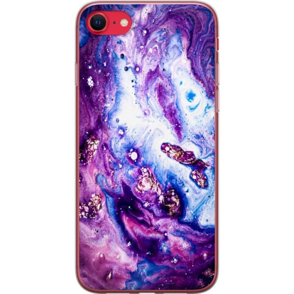 Apple iPhone 8 Gennemsigtig cover Galakse Marmor