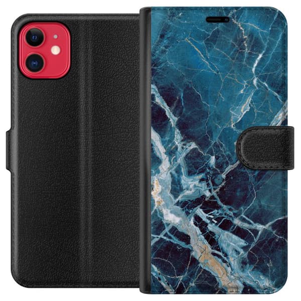 Kompatibel Tegnebogsetui til Apple iPhone 11 Marmar