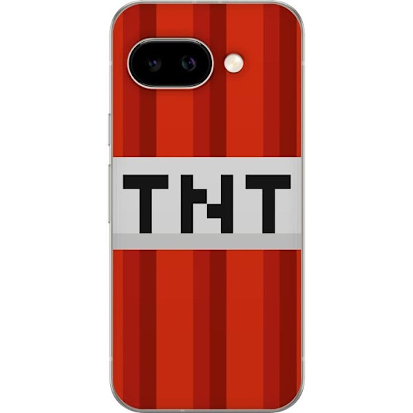 Google Pixel 9a Läpinäkyvä kuori Minecraft TNT