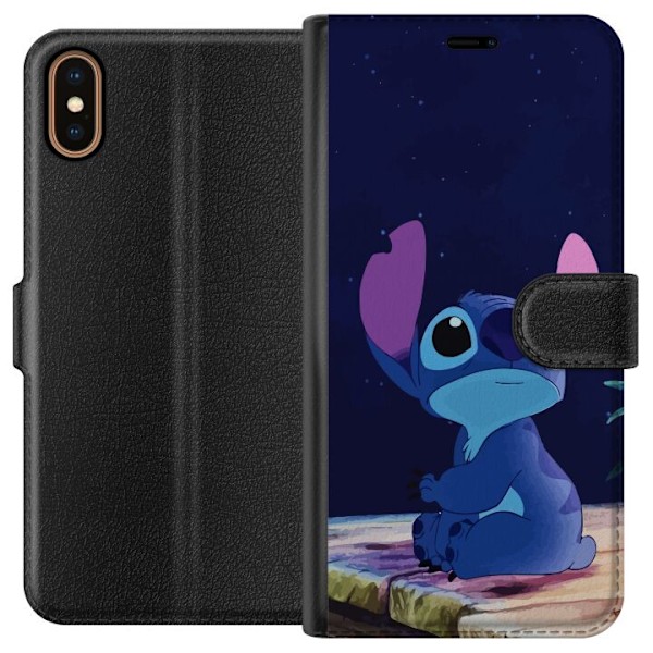 Apple iPhone X Plånboksfodral Stitch Stjärnor