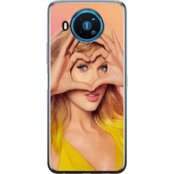 Nokia 8.3 5G Gennemsigtig cover Taylor Swift