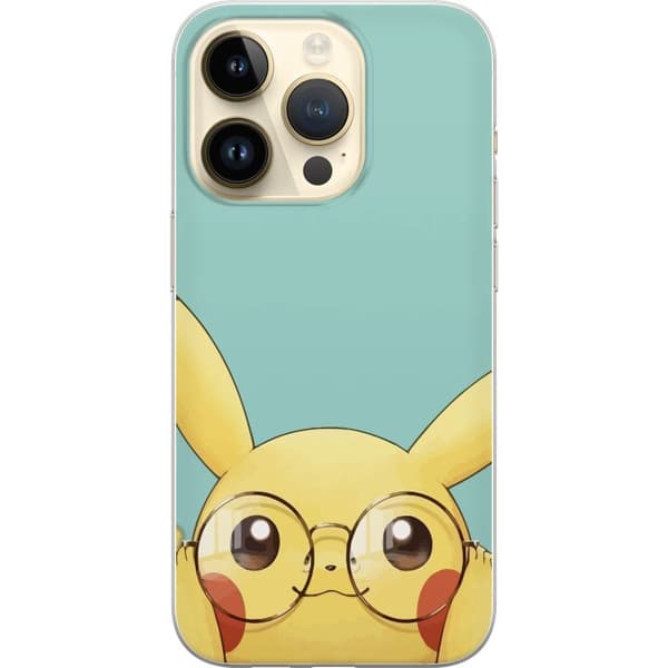Kompatibelt Mobilskal till Apple iPhone 14 Pro Pikachu glasögon