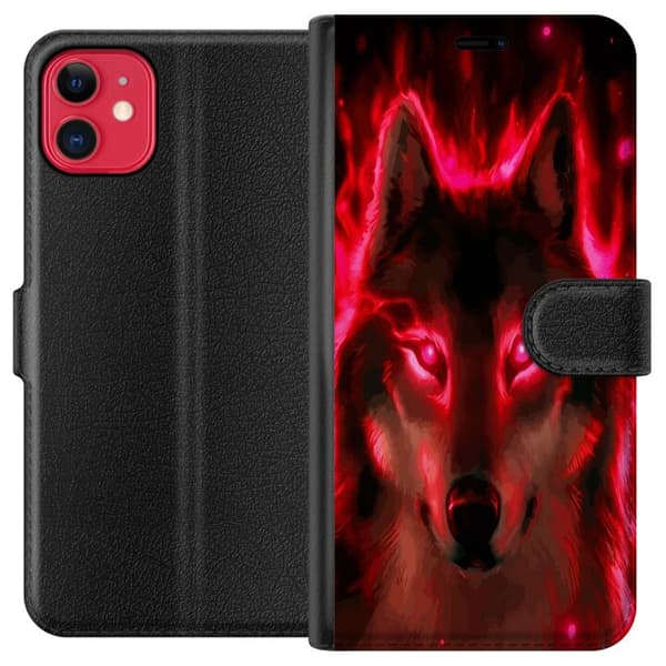 Kompatibel Tegnebogsetui til Apple iPhone 11 Ulve