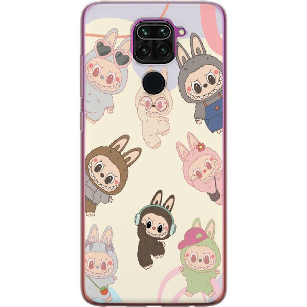Xiaomi Redmi Note 9 Läpinäkyvä kuori Labubu Pop Mart Kokoelma Motiivi Figuuri Kokoelma Suunnittelu Suosittu Taidelelu Pop Mart Luova Graafinen