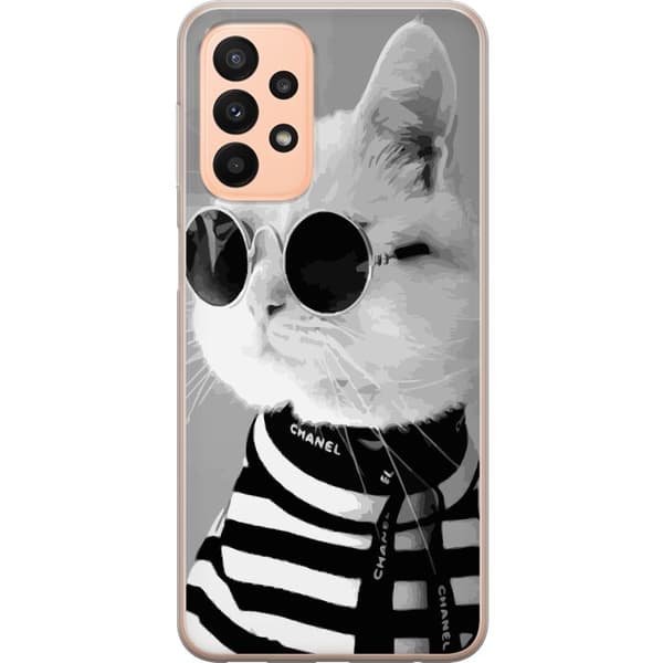 Kompatibelt Mobildeksel til Samsung Galaxy A23 Fancy Cat