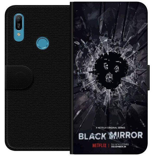 Huawei Y6 (2019) Lompakkokotelo Black Mirror Sci-Fi Netflix -s