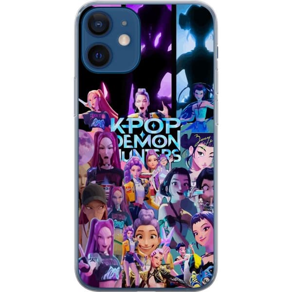 Kompatibelt Mobildeksel til Apple iPhone 12 mini KPop Demon Hunters anime-stil mørkt design