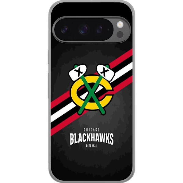 Google Pixel 9 Pro XL Gjennomsiktig deksel Chicago Blackhawks