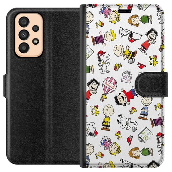 Kompatibelt Plånboksfodral till Samsung Galaxy A33 5G Snobben Snoopy