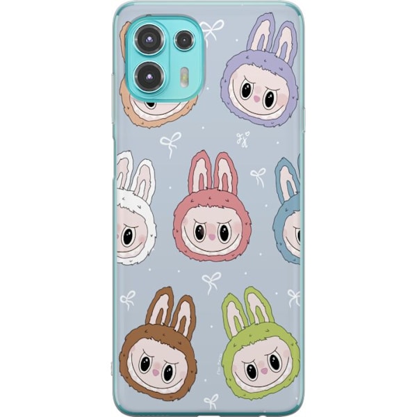 Motorola Edge 20 Lite Läpinäkyvä kuori Pastel Labubu