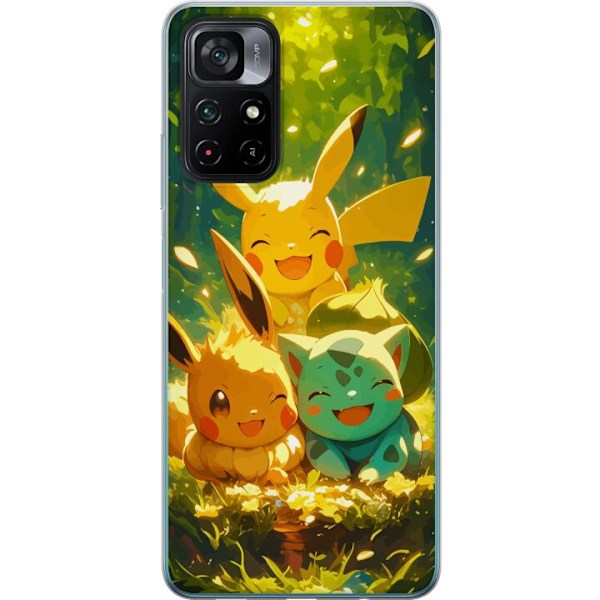 Xiaomi Poco M4 Pro 5G Läpinäkyvä kuori Pixelmonster pelityy