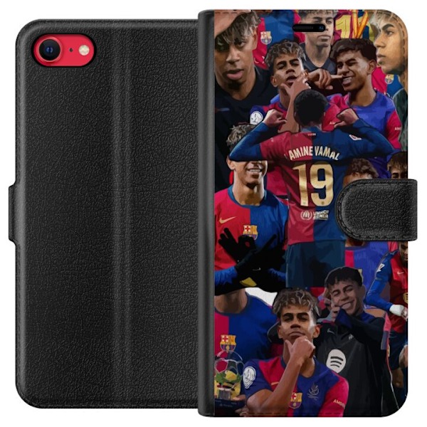Apple iPhone 7 Lompakkokotelo Lamine Yamal mobiilikotelo jalkapallofaneille