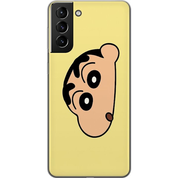 Samsung Galaxy S21+ 5G Läpinäkyvä kuori Peeking Shinchan