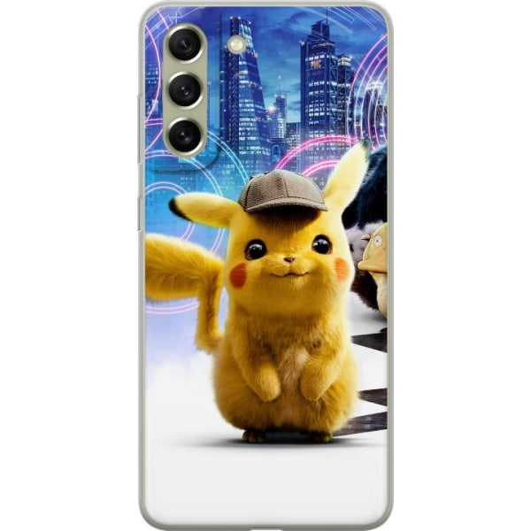 Samsung Galaxy S21 FE 5G Genomskinligt Skal Detective Pikachu