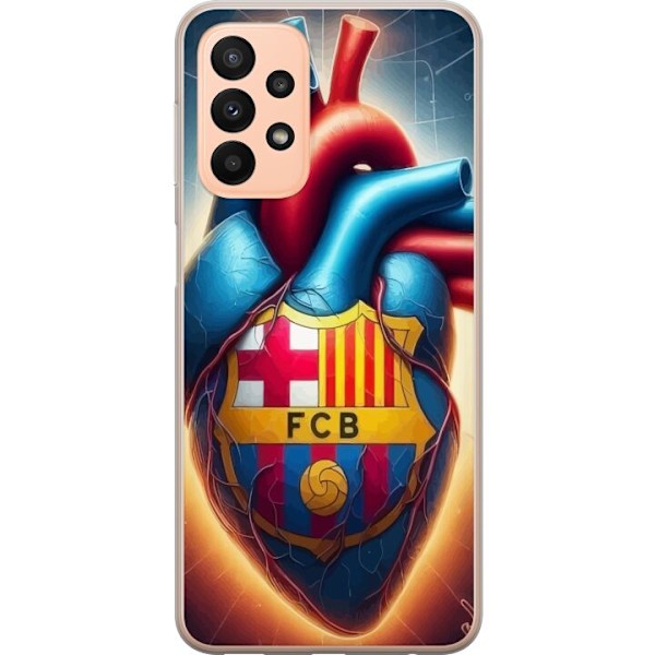 Samsung Galaxy A23 Gjennomsiktig deksel FCB Hjerte