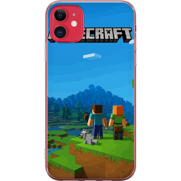 Apple iPhone 11 Genomskinligt Skal Minecraft Key Art