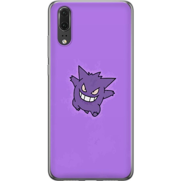 Huawei P20 Läpinäkyvä kuori Gengar