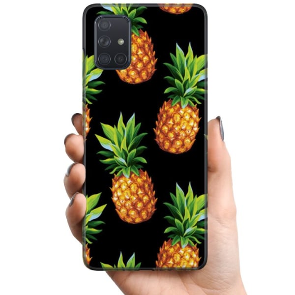 Samsung Galaxy A71 TPU Mobilskal Ananas