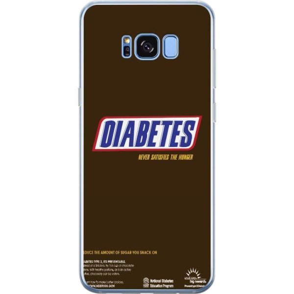 Samsung Galaxy S8+ Läpinäkyvä kuori Diabetes Snickers