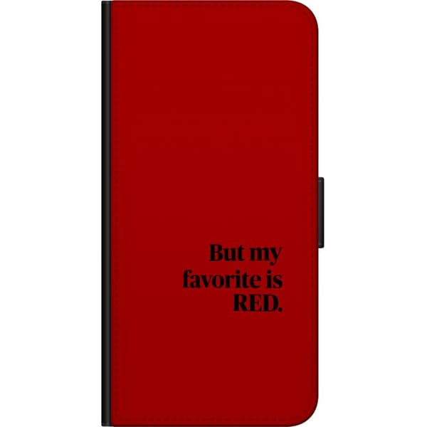 Kompatibel Tegnebogsetui til Xiaomi Redmi Note 9 Pro Min favorit är röd rød