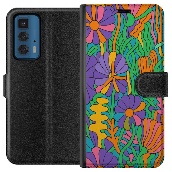 Motorola Edge 20 Pro Tegnebogsetui Farveeksplosion