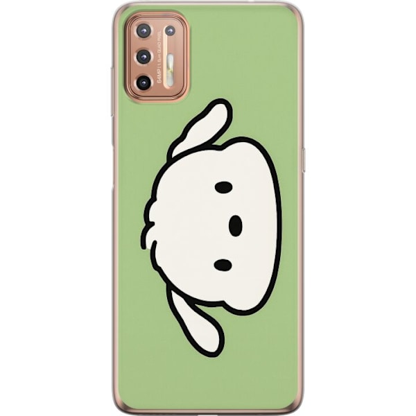 Motorola Moto G9 Plus Läpinäkyvä kuori Snoopy Flip