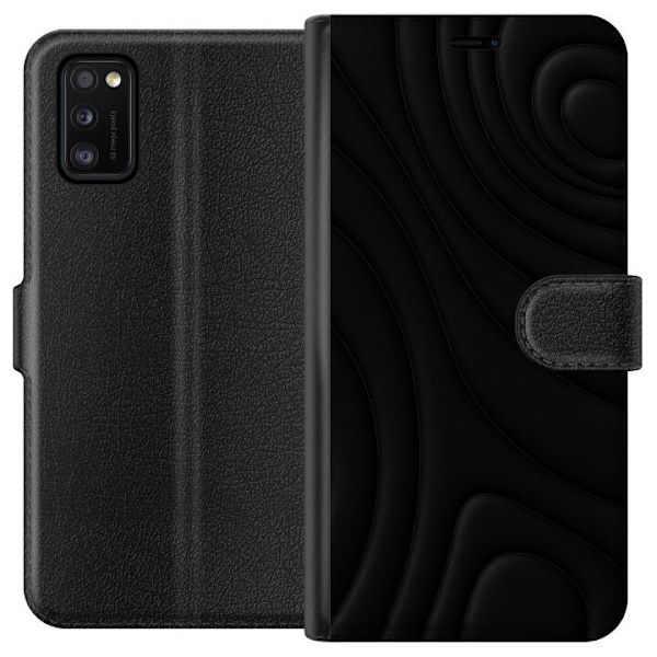 Samsung Galaxy A41 Plånboksfodral Black Waves