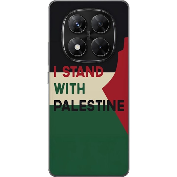 Xiaomi Redmi Note 14 Pro Genomskinligt Skal Stand with Palestine – solidaritetsdesign med starkt budskap