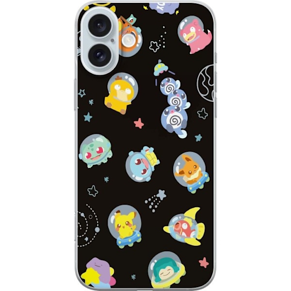 Apple iPhone 16 Plus Gennemsigtig cover Pokemon