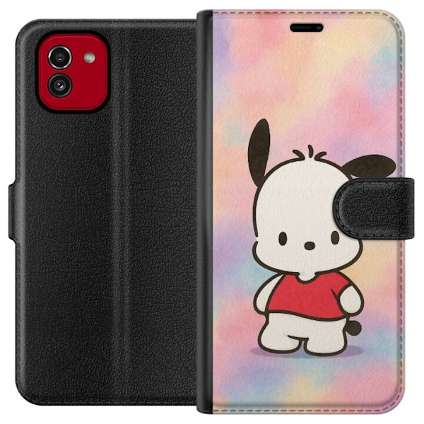 Samsung Galaxy A03 Tegnebogsetui Kawaii Sanrio Pochacco