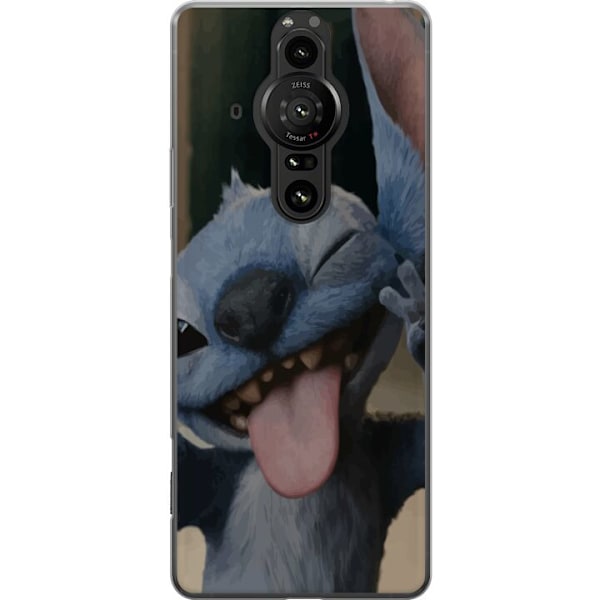 Sony Xperia Pro-I Genomskinligt Skal Stitch Söt Alien – Bl